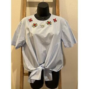 Zara jeweled Blouse